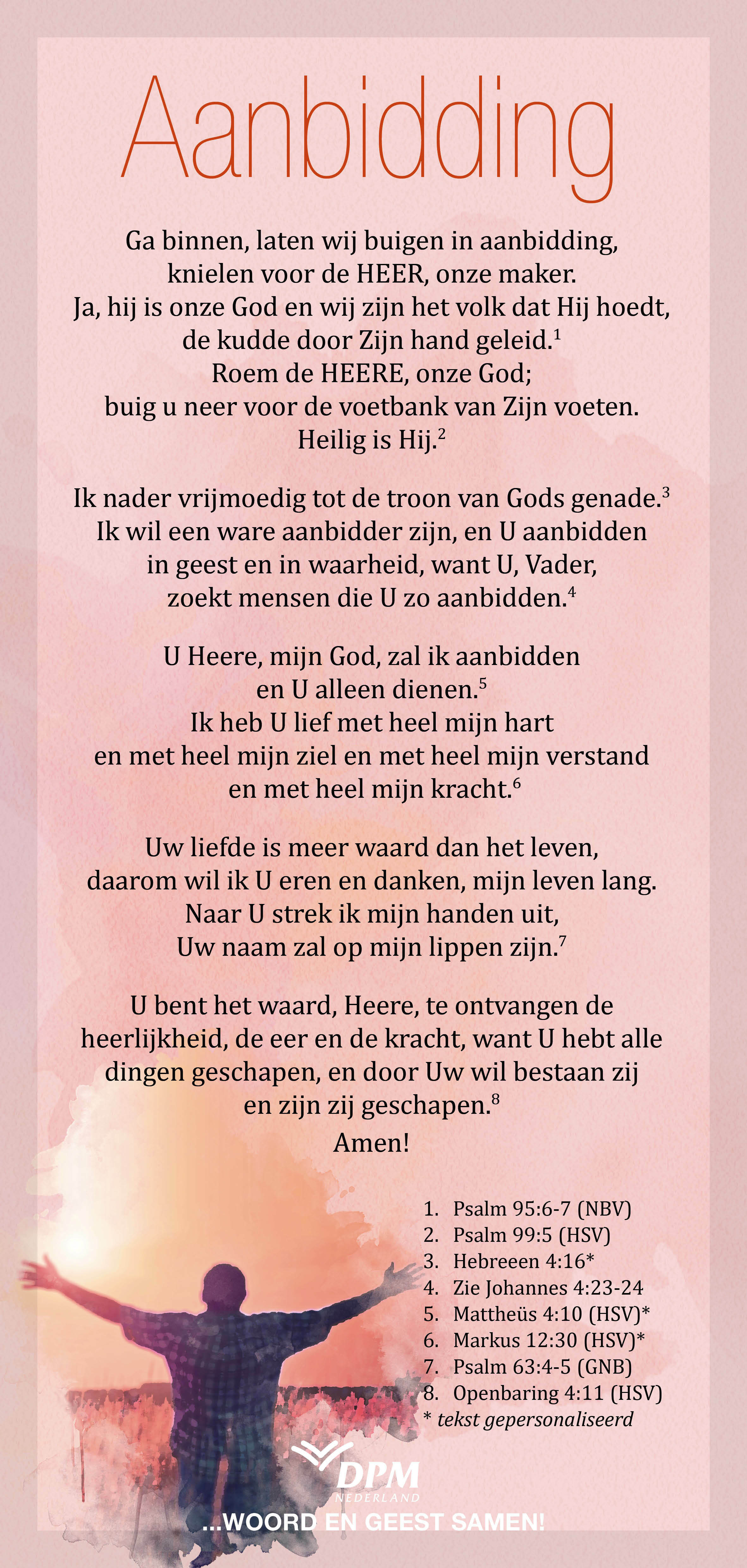 Proclamatiekaart Aanbidding