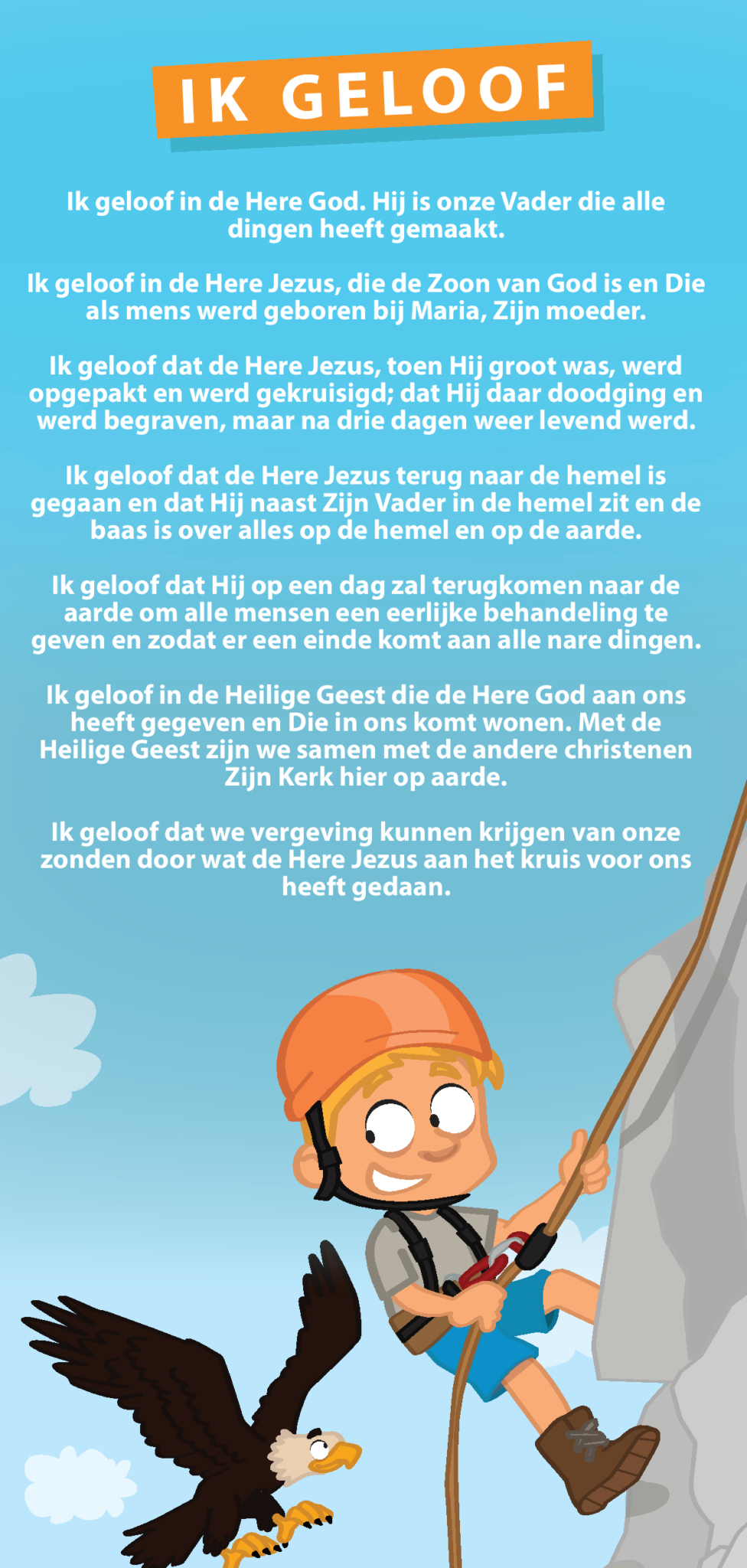 Proclamatiekaart Ik geloof van Derek Prince Ministries
