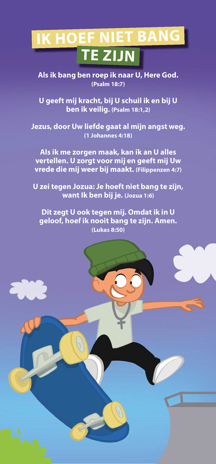 Proclamatiekaart Ik hoef niet bang te zijn van Derek Prince Ministries