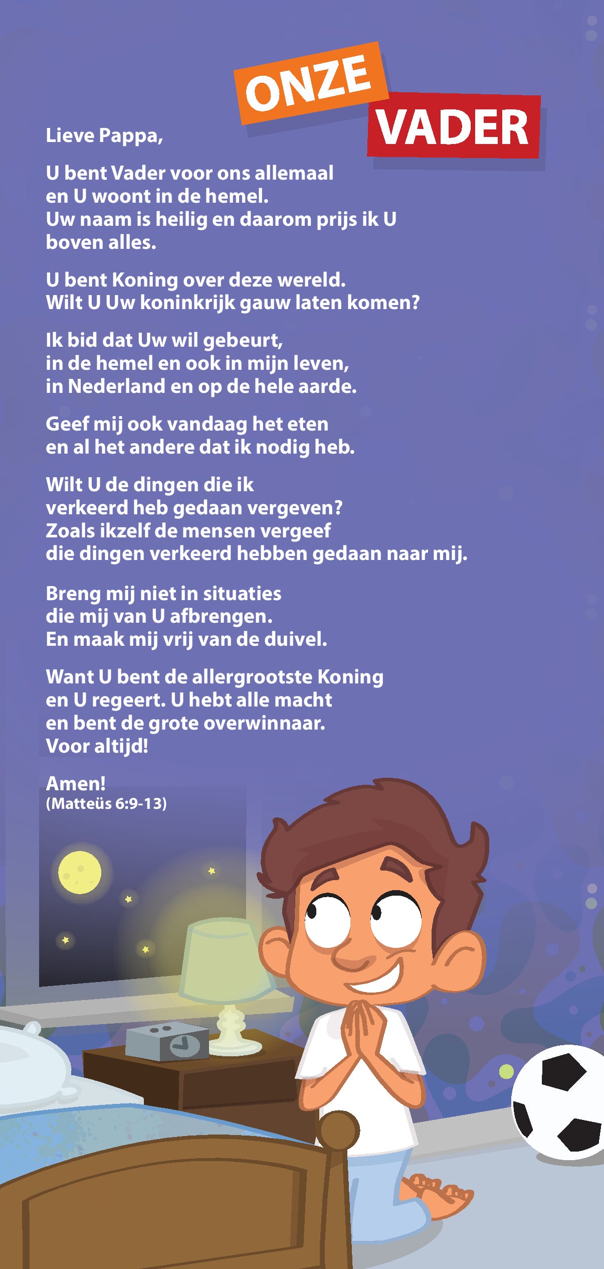 Proclamatiekaart Onze Vader van Derek Prince Ministries