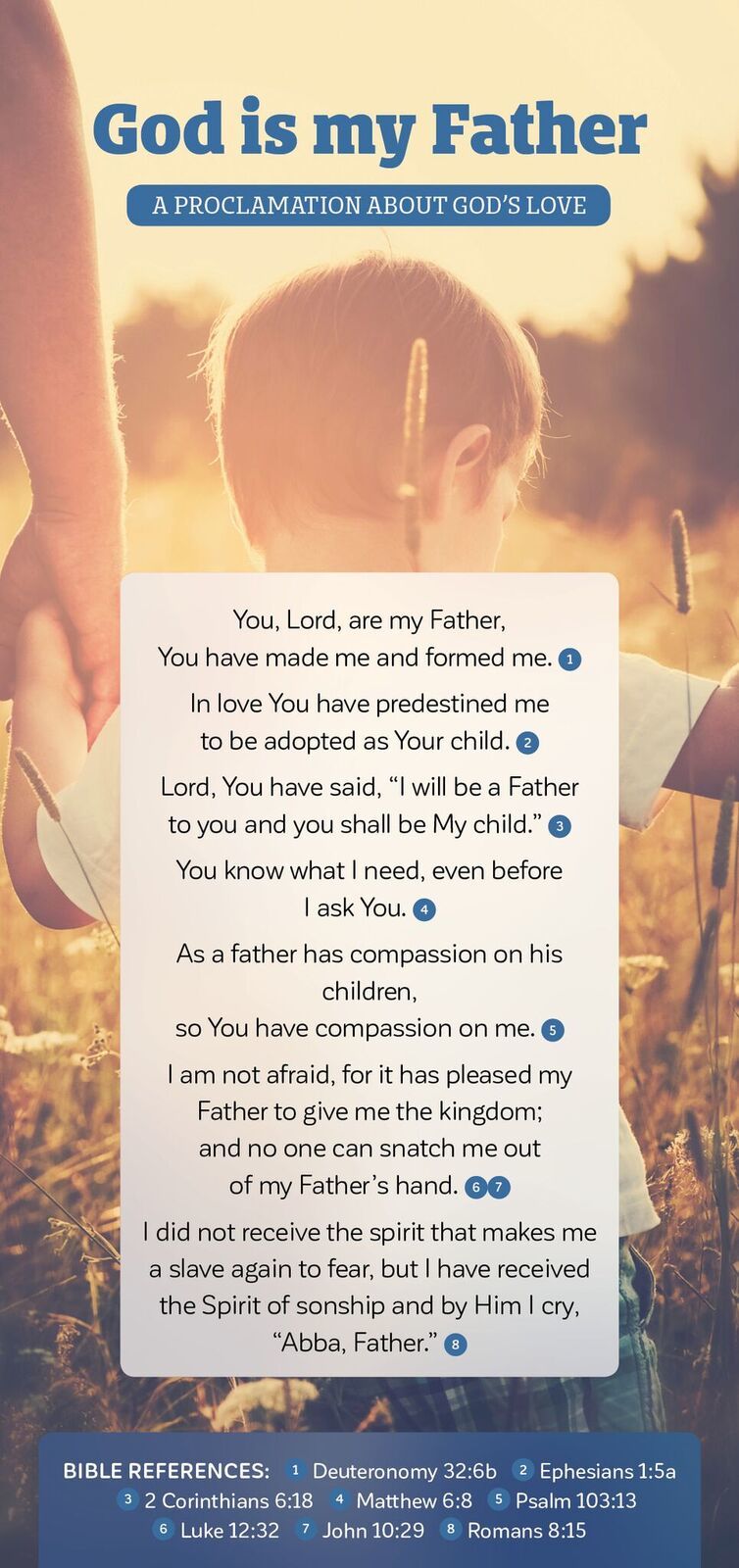God is mijn Vader - kaart