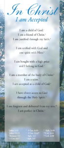 In Christ I am accepted