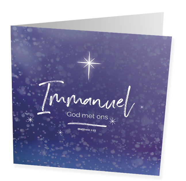 Kerstkaarten Immanuel (10 stuks)