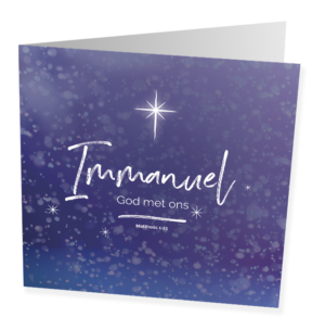 Kerstkaarten Immanuel (10 stuks)